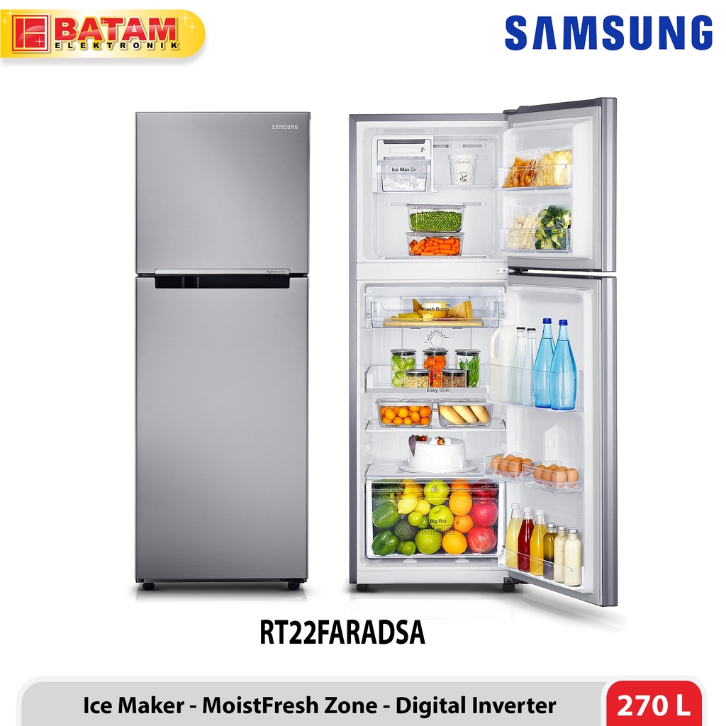 Kulkas Samsung 2 Pintu 236 Liter INVERTER RT22FARBDSA