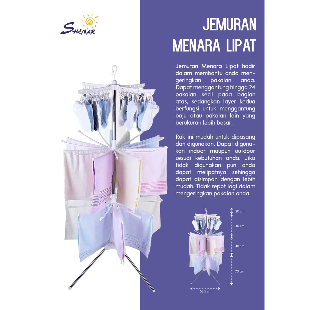 Jemuran baju Jemuran pakaian bayi gantungan baju stand hanger jemuran