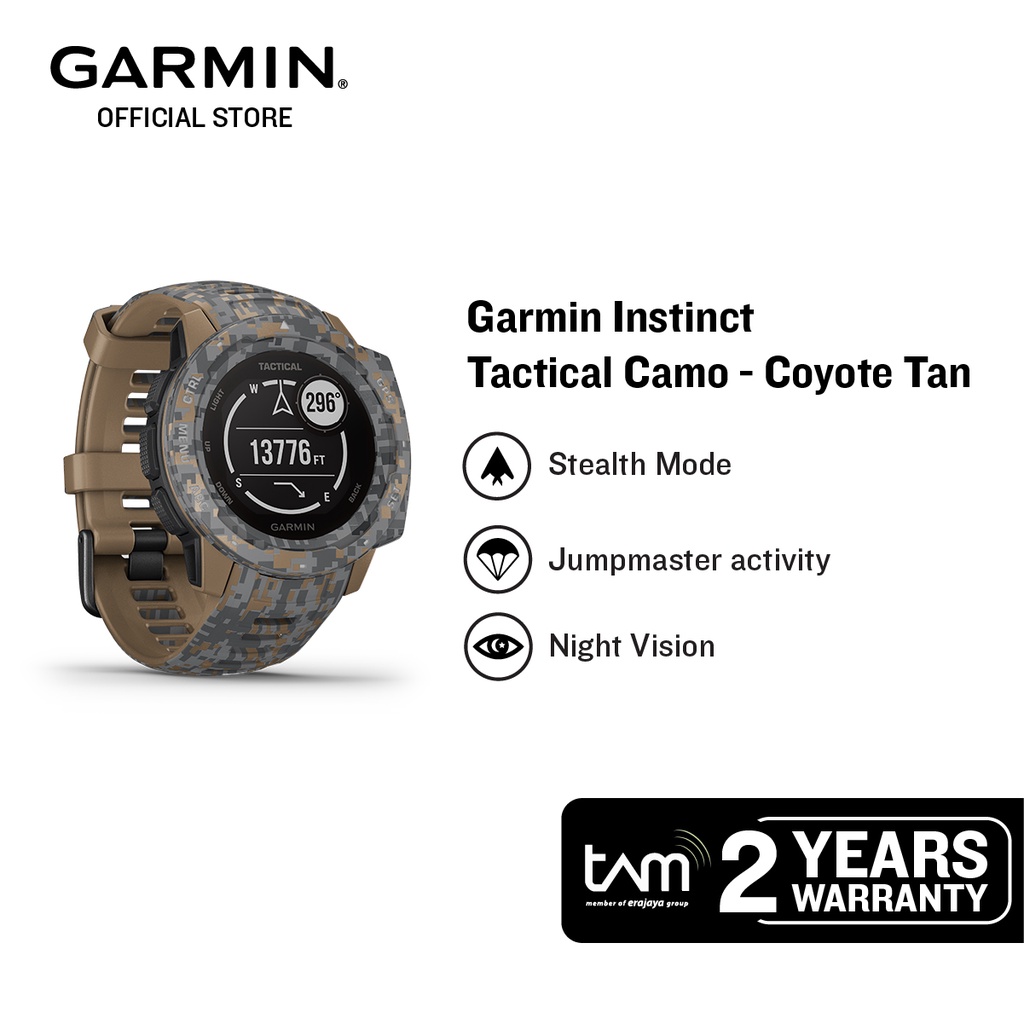 garmin instinct tactical camo coyote tan