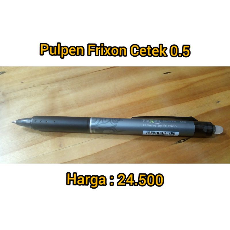 

Pulpen Frixon Bisa Di hapus Hitam 0.5mm