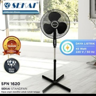 Stand Fan SEKAI SFN 1620 16 inch Kipas Angin Tumpu