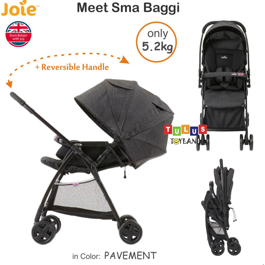 Stroller Joie Meet Sma Baggi 4WD DLX Deluxe Flex Kereta Bayi Ringan Hadap Ibu Reversible Handle