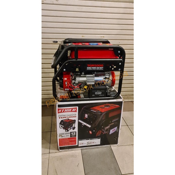 Genset bensin 2500 watt - 3000 watt Tiger TGR 5000 terlaris