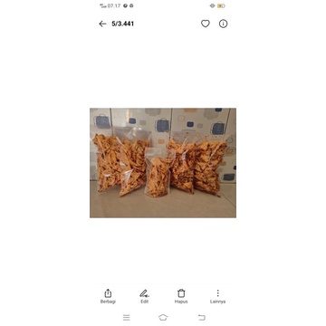 

keripik pangsit pedes
