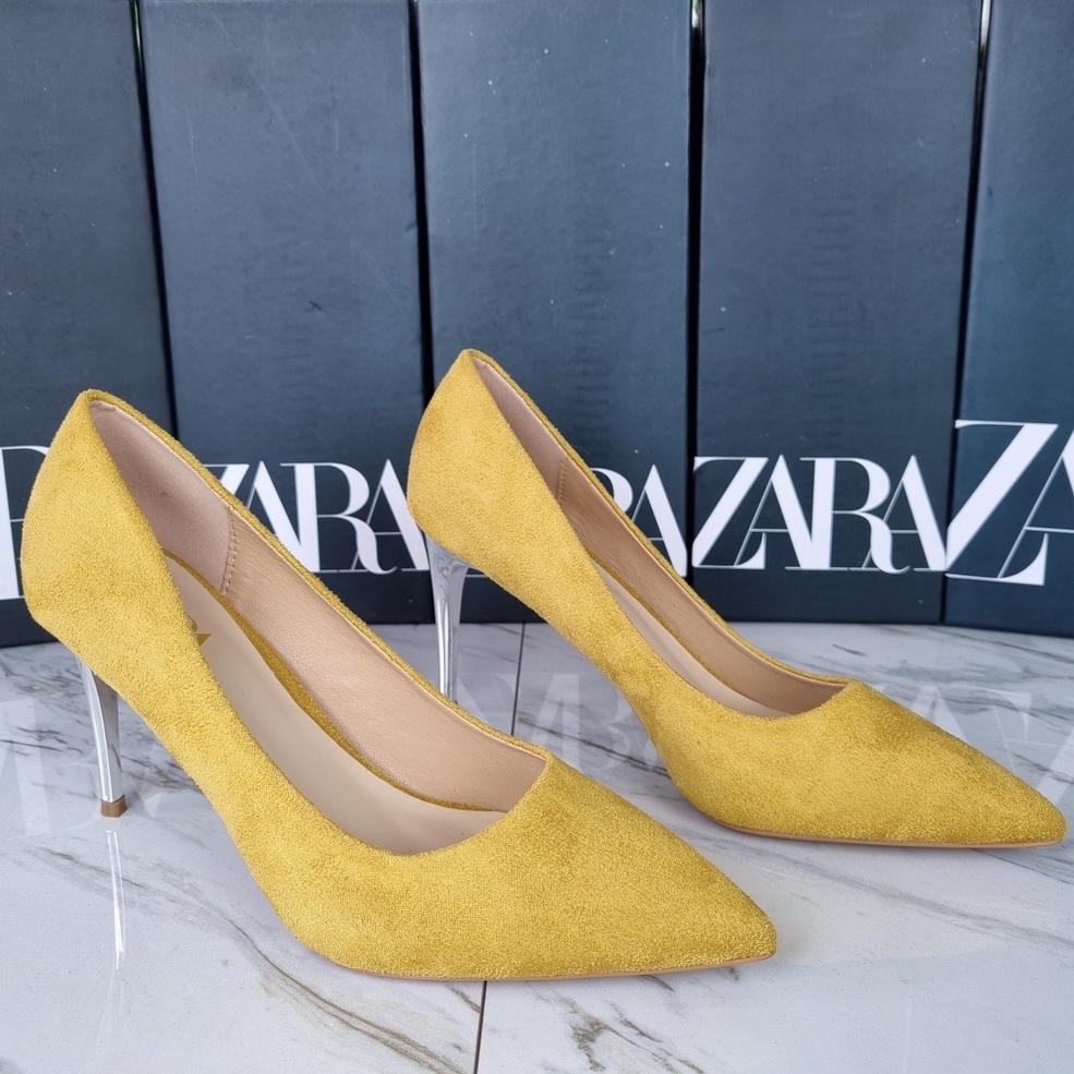 SEPATU ZR SUEDE HEELS 9 CM - SZR030