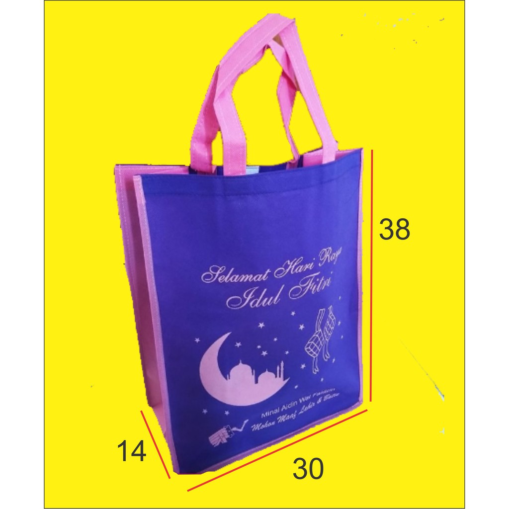 TAS SPUNBOND Idul Fitri Goodie bag Lebaran Goody parcel sembako biskuit