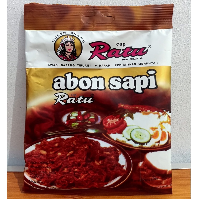 

Abon Sapi Cap Ratu 100gr Abon Daging Sapi Asli / Meat Floss