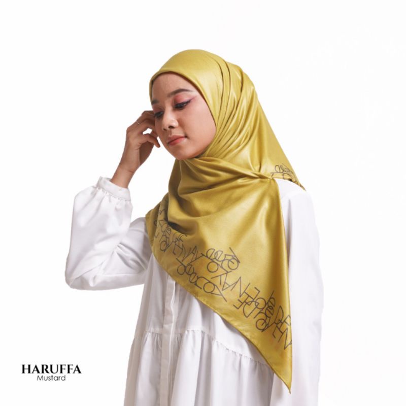 HIJAB DEENAY HARUFFA MUSTARD ORIGINAL