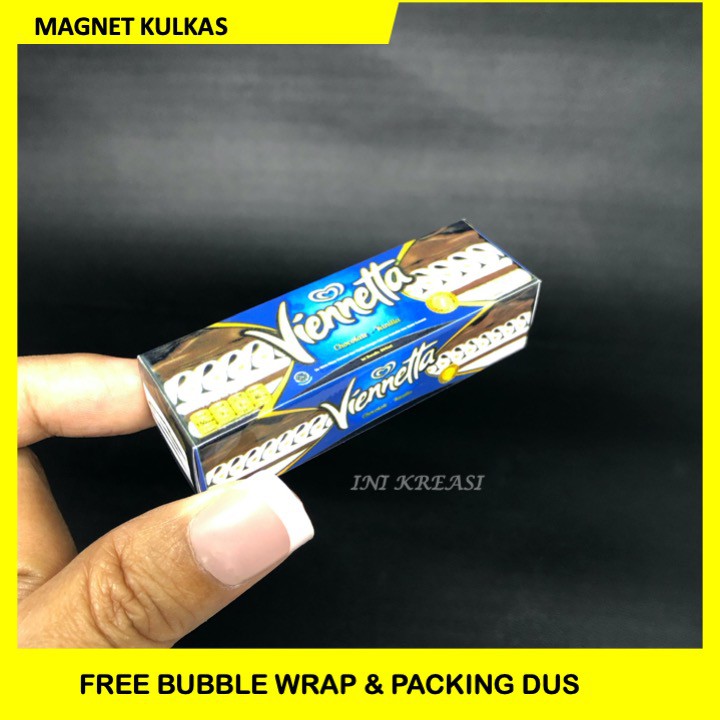 MAGNET MINIATUR TEMPELAN KULKAS BOX ICE CREAM VIENNETTA