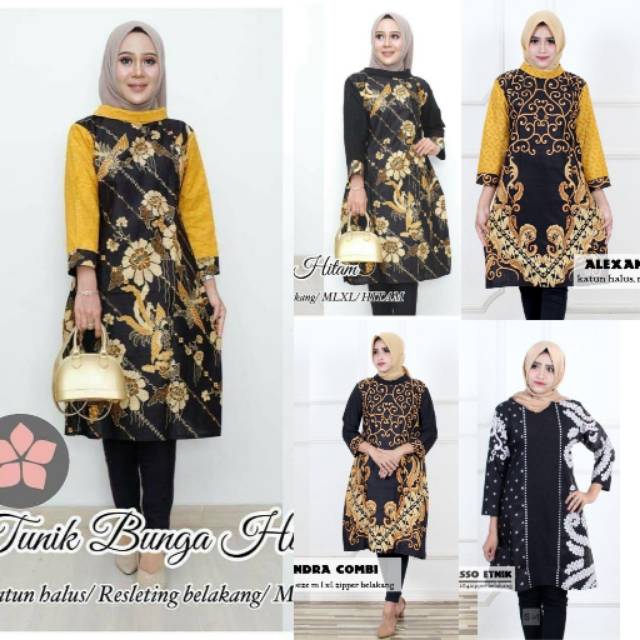 ATASAN TUNIK KOMBINASI EMBOS MODERN GARANSI SHOPEE TERMURAN DOLBY DOBY DOBBY