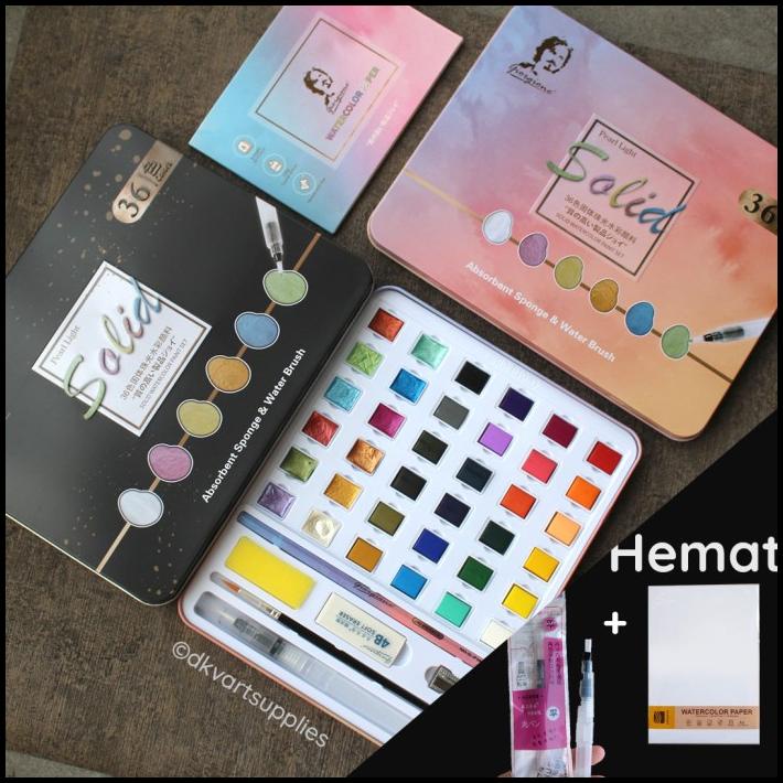 

Giorgione Watercolor Set 36 / 48 Pearlescent Starry Cat Air Metallic