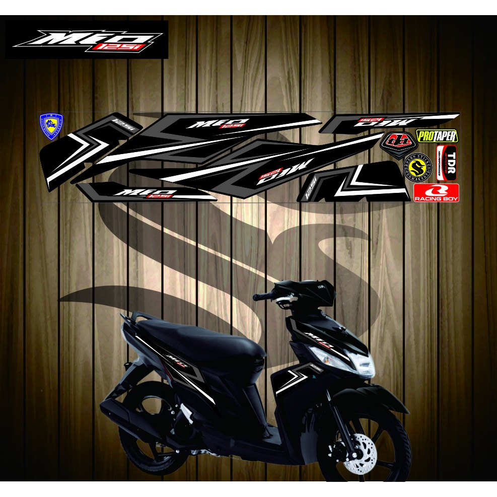striping motif STRIPING MIO M3 MIO Z MIO 125 | STIKER VARIASI LIS MOTOR MIO M3 MIO Z MIO 125 HITAM A
