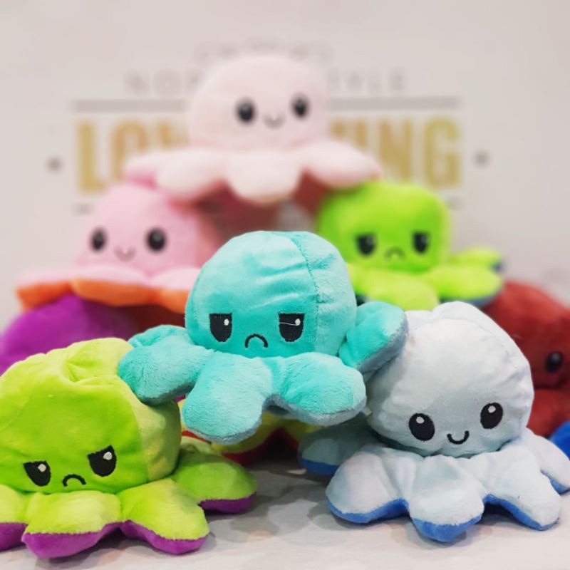 BONEKA GURITA OCTOPUS CUMI LUCU BOLAK BALIK