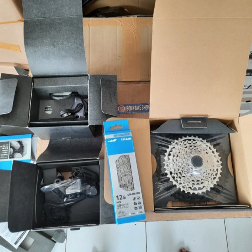 Dijual Mini Groupset Shimano XT M8100 12 speed - RD Shifter Chain Sprocket microspline 10-51T - 12sp