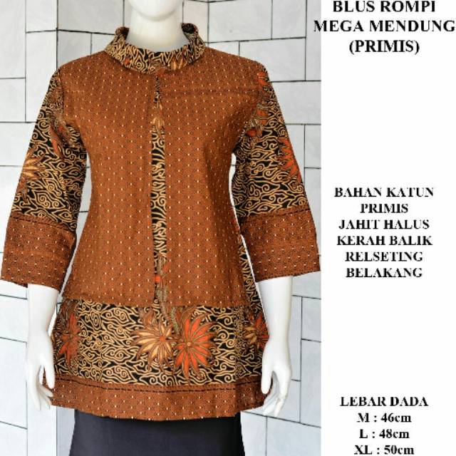 BLUS BATIK ROMPI / SERAGAM BATIK MURAH