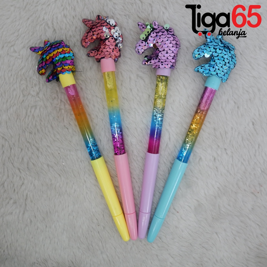 365 GEL PEN #41153 Pulpen Gel Glitter Karaker Lucu