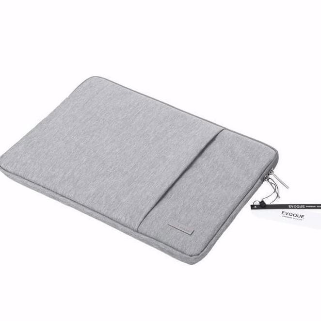 Jrku Tas Laptop Sleeve Case Notebook Macbook Pro Air Asus Acer 11 12 13 15 - Light Grey, 13 Inch