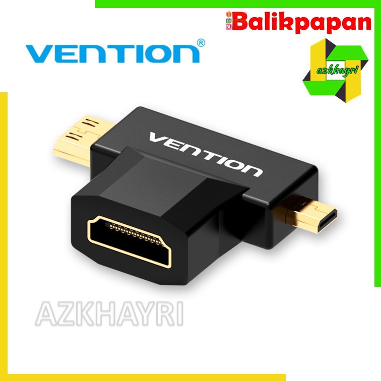 Vention Adapter Converter Mini Micro HDMI to HDMI untuk TV Proyektor Kamera