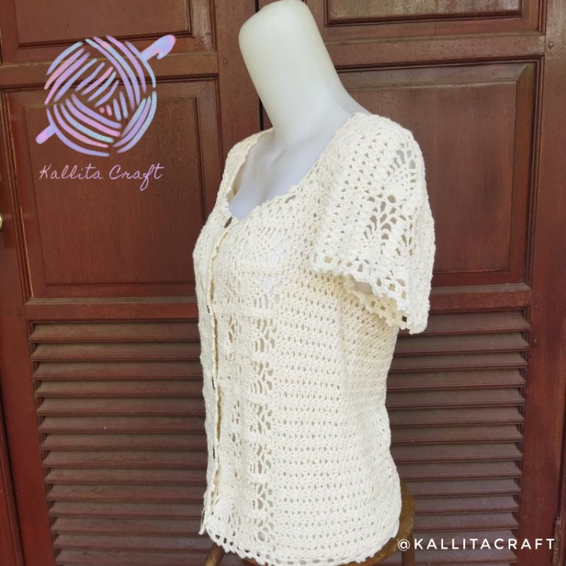 Baju/Cardigan Rajut Crochet
