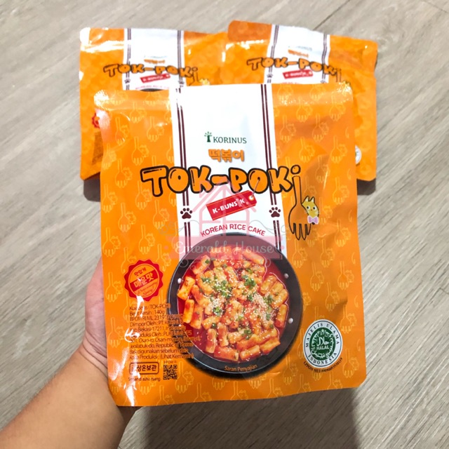 

Korinus K - Bunsik Tokpoki / Tteokbokki / Toppoki / Tok-Poki Pedas instan Halal MUI
