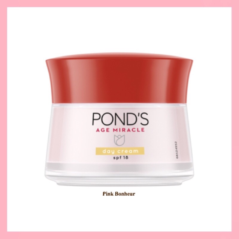 Ponds Age Miracle Day Cream Moisturizer Anti Aging Glowing With Retinol Spf18 50G Original Pond’s Kr