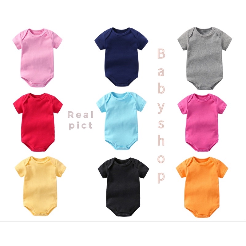 Jumper pendek bayi love cloud  POLOS (SNI) / jumper polos bayi fashion