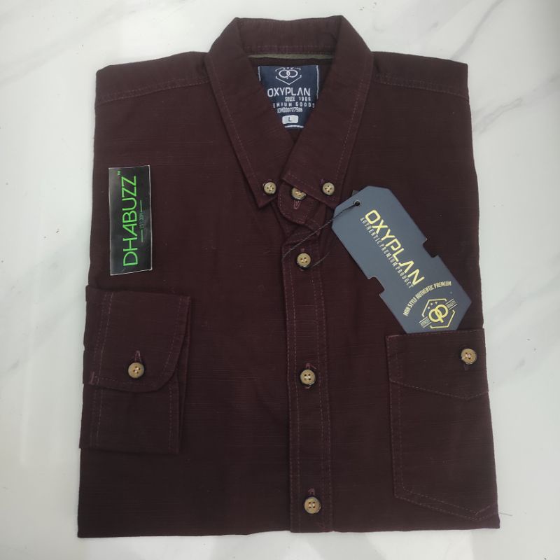 BAJU KEMEJA KERJA PRIA LENGAN PANJANG CASUAL ORIGINAL TERBARU OXYPLAN