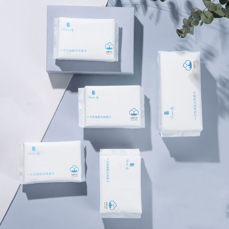 (BOW) Cotton Tissue Kain Pembersih Wajah Tissue Kapas Travel Facial Wipes Remover Serbaguna