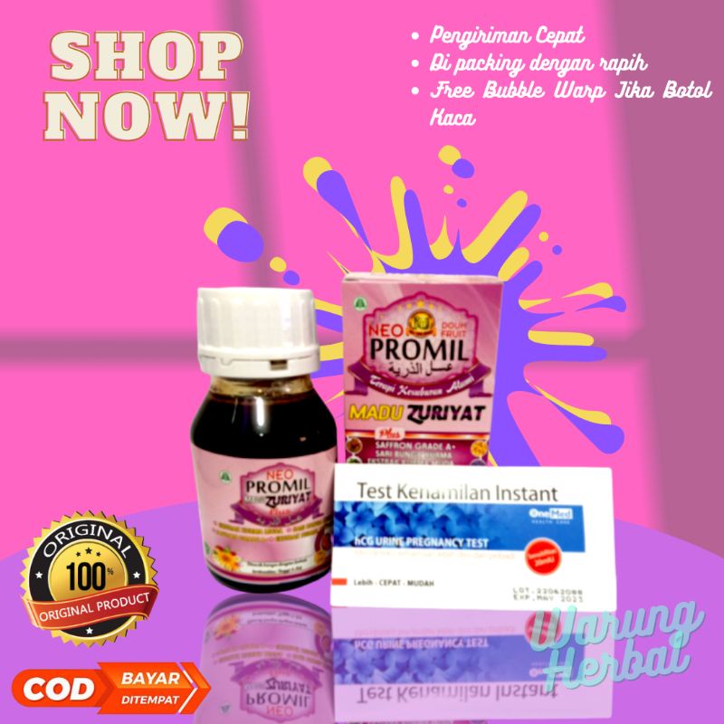 Neo Promil Madu Zuriyat Original Saffron Grade A Free Tespack 1 pcs / Promil Suami Istri / Promil Ma