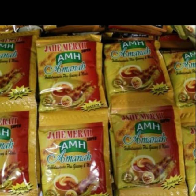 

JAHE MERAH AMH amanah satu renceng isi 12 sacset