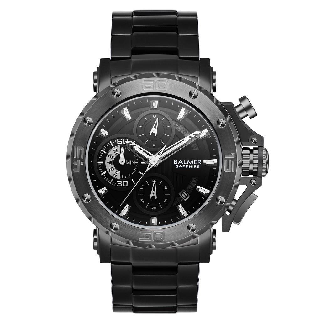 BALMER Jam Tangan Pria Analog B-7975MC - STAINLESS STEEL