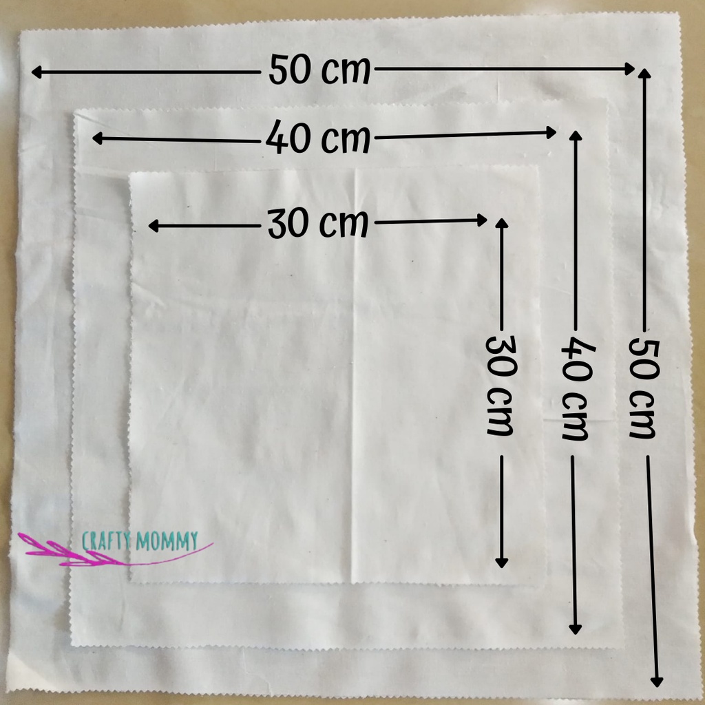 blaco/belacu/Blacu Natural Grade A (Premium) ukuran ± 40X40 40x60 50x50 75x50 untuk ecoprint tiedie 