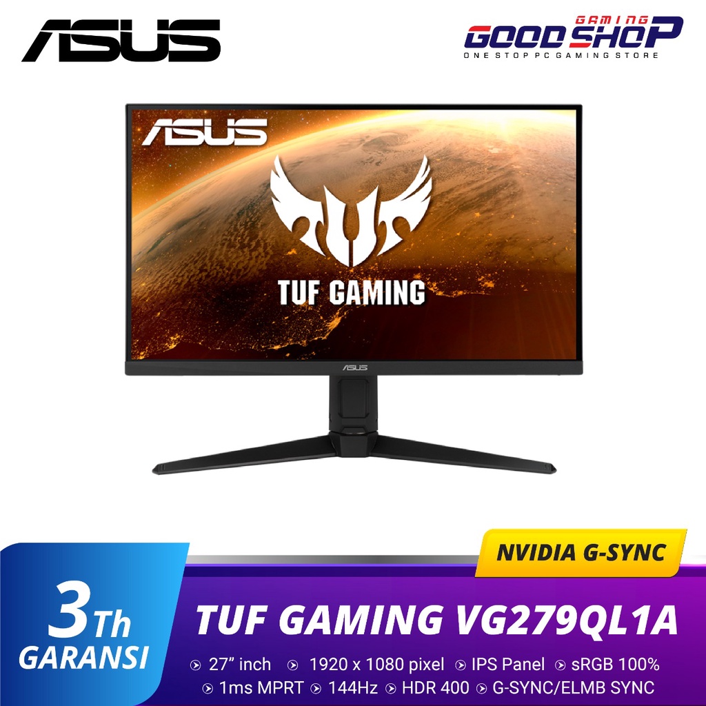 TUF Gaming VG279QL1A HDR Gaming Monitor – 27 inci Full HD