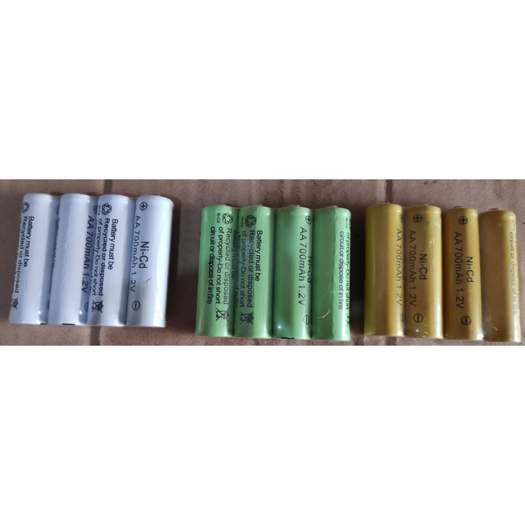 Baterai Battery Batre Ni-Cd AA Rechargeable Cas Charge 700 mAh Tamiya