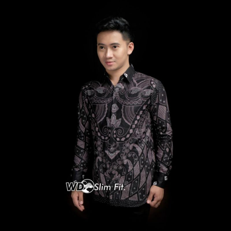 batik pria kemeja batik pria lengan panjang size m l xl xxl terlaris-G kecil