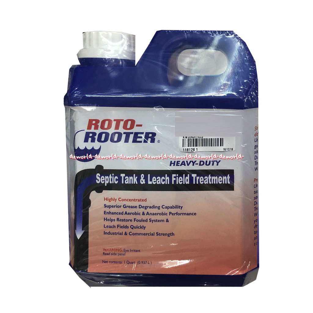 Roto-Rooter 0.93L Septic Tank &amp; Leach Field Treatment Cairan Pembersih Pipa Septik Tank 0.93 Liter Roto Rooter Septiptang Mampet Tersumbat