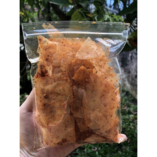 

Keripik Kaca (kripca) merah dan bening kemasan 100gram