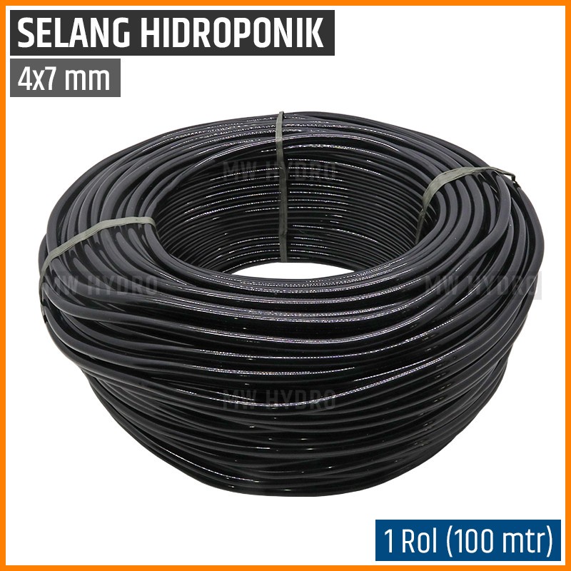 1 Rol 100 Mtr - Selang PE PVC 7 mm - Hidroponik NFT / Sprayer / Fogger