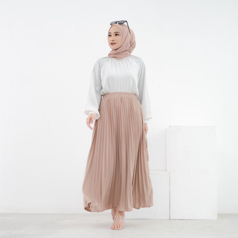 Rok plisket premium murah rok