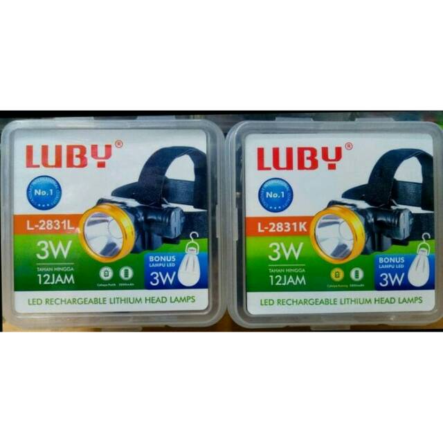 Lampu Senter Kepala Luby L-2831K