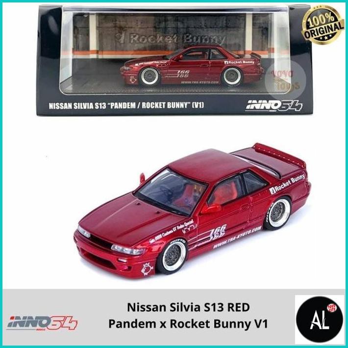 Al Inno 1/64 Nissan Silvia S13 Pandem Rocket Bunny V1 Red Inno64