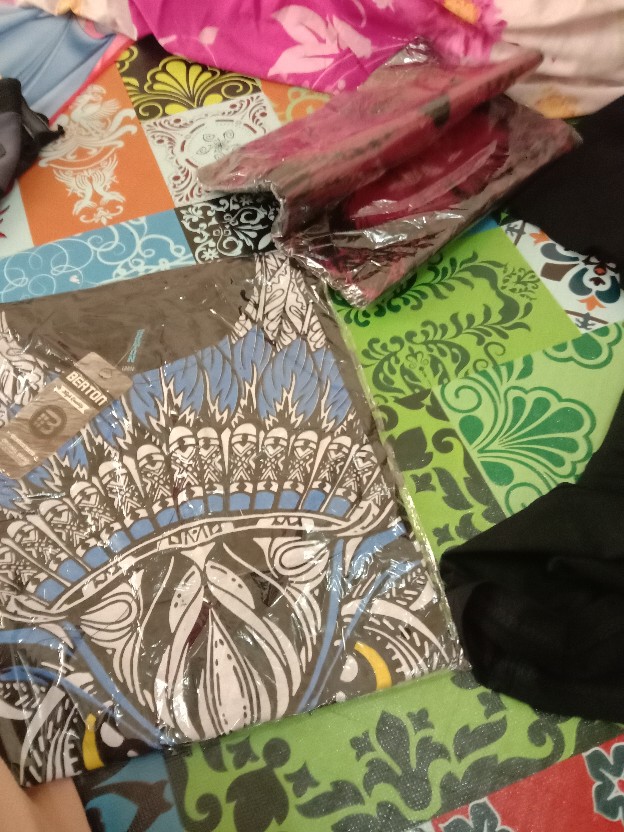 Kaos Laki Laki Murah Kaos Oblong Pria Kaos Lengan Pendek Batik Blue Owl Kaos Sablon Kaos Distro Pria