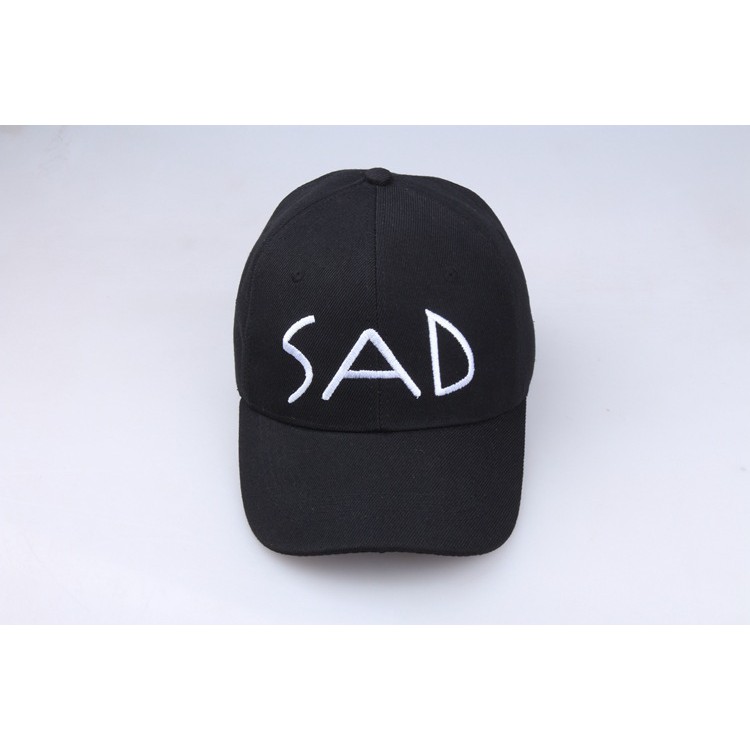 TBSD topi sad font tulisan bordir baseball cap korea jepang kpop idol import