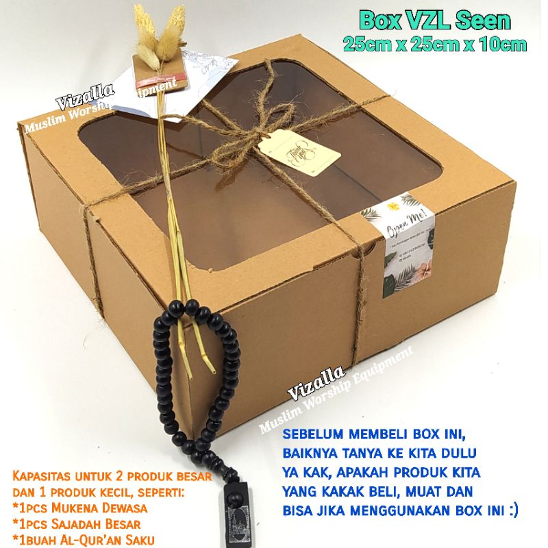 Box VZL Seen/ 25cm x 25cm x 10cm/ Box Kado Hampers