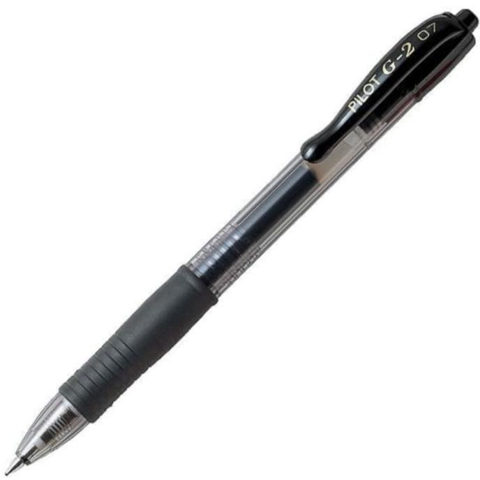 

pulpen - ballpoint PILOT G2 (0.5) hitam 1 lusin