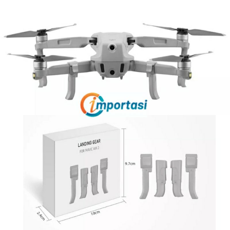 Landing Gear for DJI Mavic Air 2 2S Kaki Drone Legs Peninggi Heightening