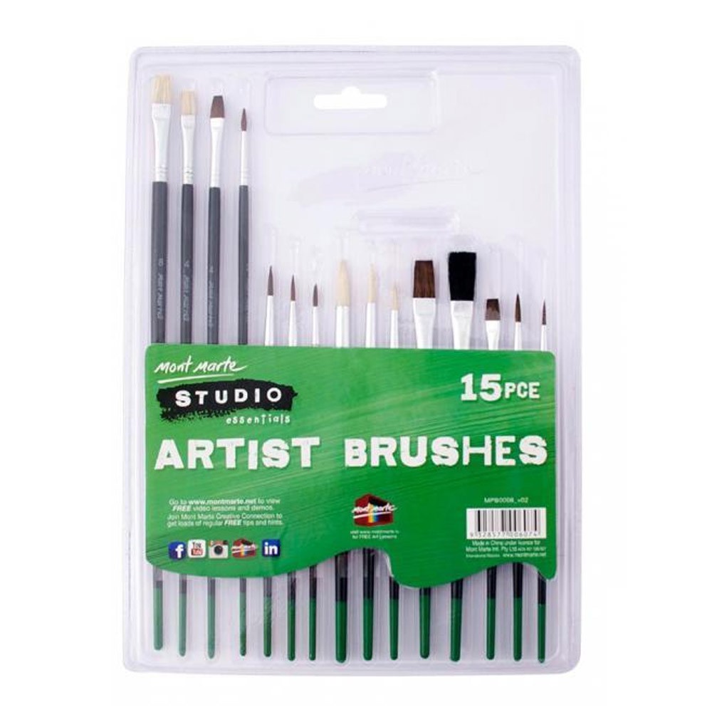 

Mont Marte Artist Brush set 15 MPB0008