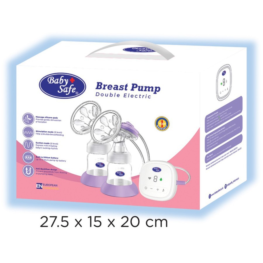 Baby Safe BPE02 Double Electric Breast Pump | Pompa ASI 2 Dua Corong