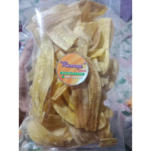

snack criping pisang manis