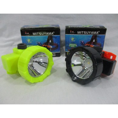 MS-212 Mitsuyama Head Lamp Senter Kepala Selam Kedalaman 30m / Waterproof Headlamp